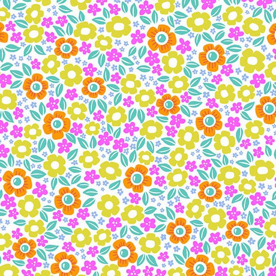 PRE - Order Ghostly Garden by KP Creates - Floral Fright A - 10197 - L Multi - Half Yard - March 2026 - Modern Fabric Shoppe