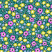 PRE - Order Ghostly Garden by KP Creates - Floral Fright A - 10197 - T Teal - Half Yard - March 2026 - Modern Fabric Shoppe
