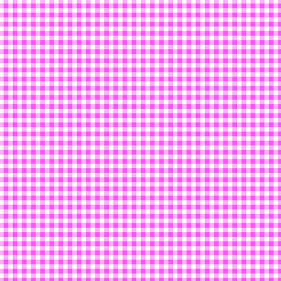 PRE - Order Ghostly Garden by KP Creates - Gingham A - 10199 - E Pink - Half Yard - March 2026 - Modern Fabric Shoppe