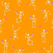 PRE - Order Ghostly Garden by KP Creates - Skelton Jig A - 10196 - O Orange - Half Yard - March 2026 - Modern Fabric Shoppe