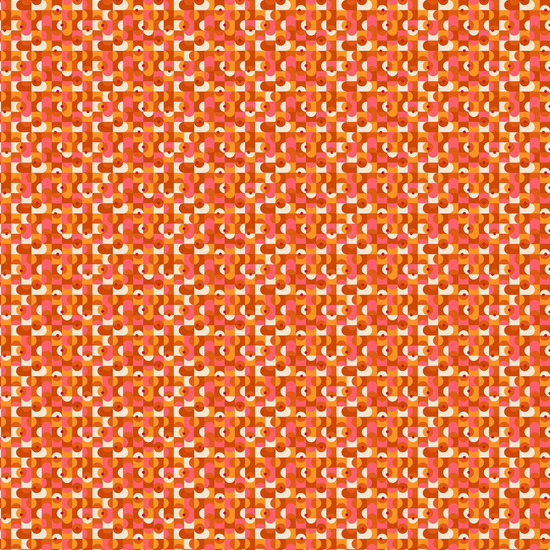 PRE-ORDER Glam by Libs Elliott- Disco Dots Spice A-10945-O- Half Yard- June 2027 - Modern Fabric Shoppe