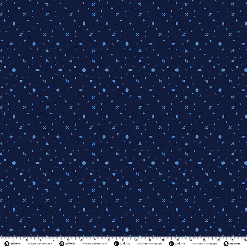 PRE-ORDER Glam by Libs Elliott- Geo Sprinkles Midnight A-10948-B- Half Yard- June 2027 - Modern Fabric Shoppe