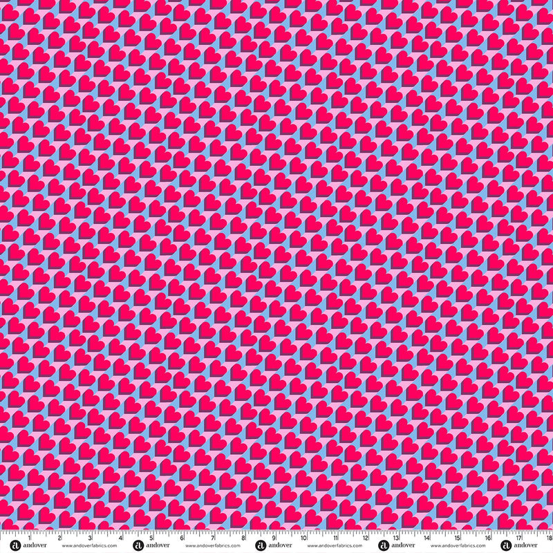 PRE-ORDER Glam by Libs Elliott- Heart Pop Crush A-10944-B- Half Yard- June 2027 - Modern Fabric Shoppe