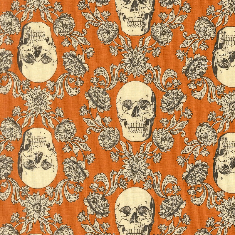 PRE-ORDER Gothic Haunt by Stacy Lest Hsu- Pumpkin 21006 17 - Half Yard- May 2027 - Modern Fabric Shoppe