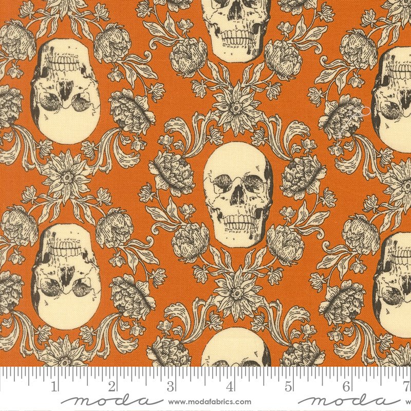 PRE-ORDER Gothic Haunt by Stacy Lest Hsu- Pumpkin 21006 17 - Half Yard- May 2027 - Modern Fabric Shoppe