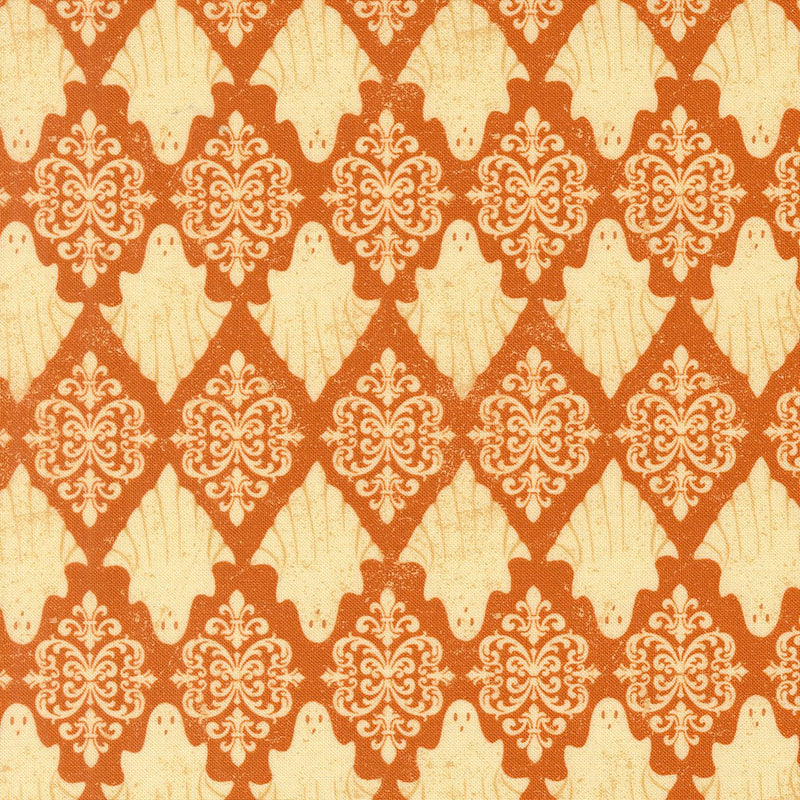 PRE-ORDER Gothic Haunt by Stacy Lest Hsu- Pumpkin 21007 17 - Half Yard- May 2027 - Modern Fabric Shoppe