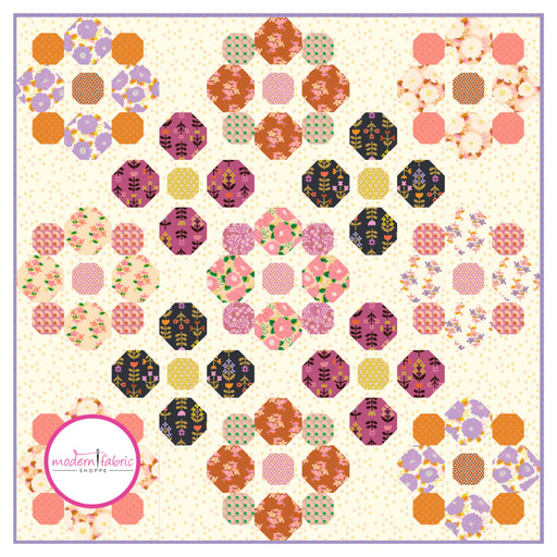 PRE-ORDER Grams Garden Quilt Kit featuring Favorite Flowers by Ruby Star Society Collaborative- August 2024 - Modern Fabric Shoppe
