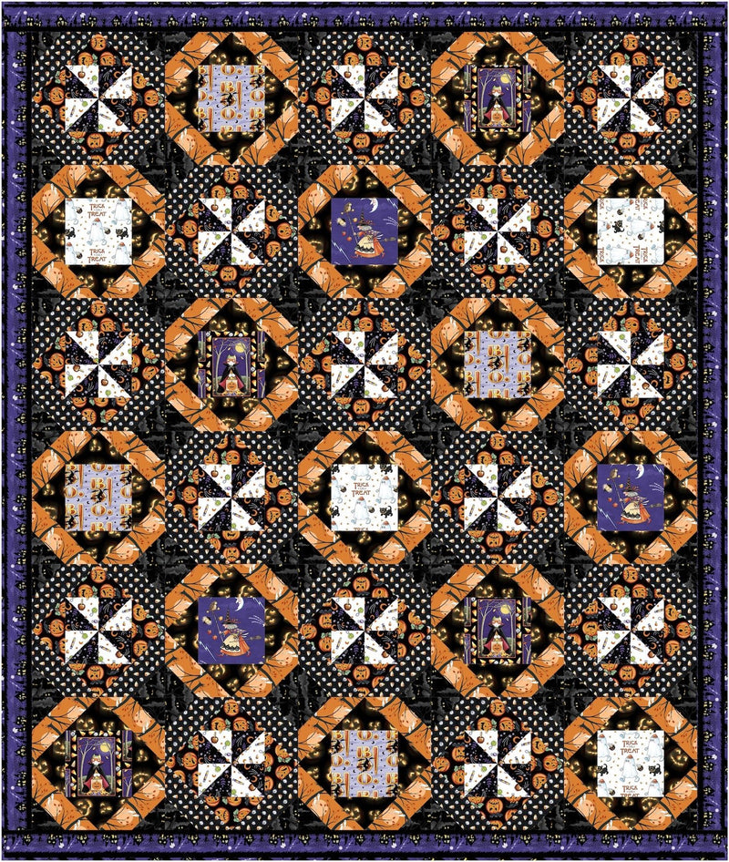 PRE - Order Happy Jacks Quilt Kit featuring Moonlit Mischief by Mary Engelbreit - May 2026 - Modern Fabric Shoppe