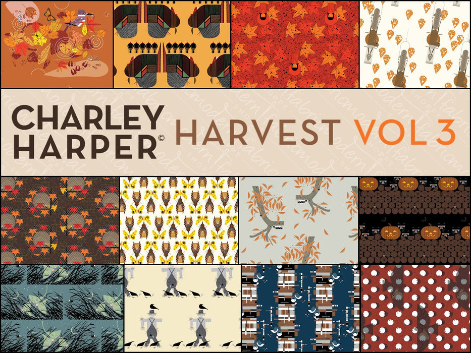 PRE - ORDER Harvest Vol. 3 - Charley Harper - Half Yard Bundle - January 2025 - Modern Fabric Shoppe