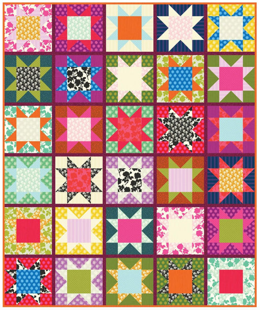 PRE - Order Heather Bailey - Star Adventure Quilt Kit featuring Pop Sugar - April 2025 - Modern Fabric Shoppe