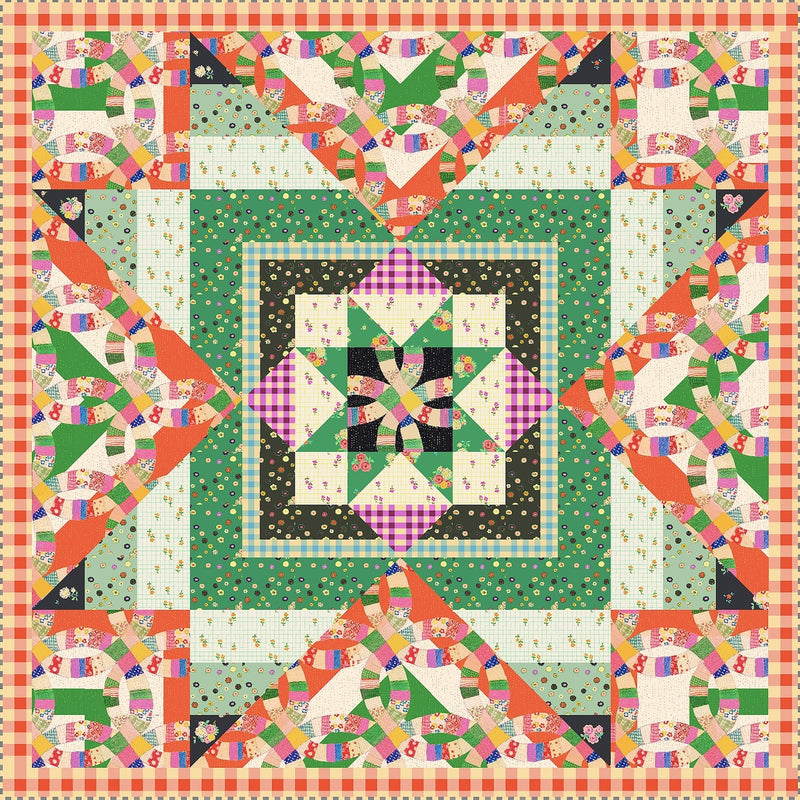 PRE-Order Heather Ross- Barn Star Quilt Kit featuring Heather Ross Boat Race- March 2027 - Modern Fabric Shoppe
