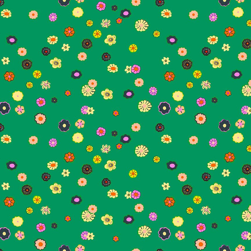 PRE-Order Heather Ross- Boat Race- Beads 55603D-3 Jade- Half Yard- May 2027 - Modern Fabric Shoppe