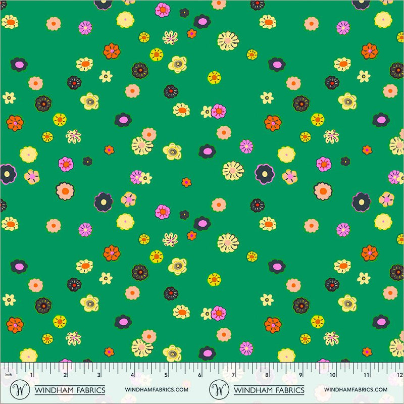 PRE-Order Heather Ross- Boat Race- Beads 55603D-3 Jade- Half Yard- May 2027 - Modern Fabric Shoppe