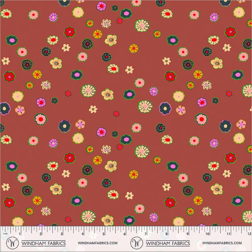 PRE-Order Heather Ross- Boat Race- Beads 55603D-6 Brown- Half Yard- May 2027 - Modern Fabric Shoppe
