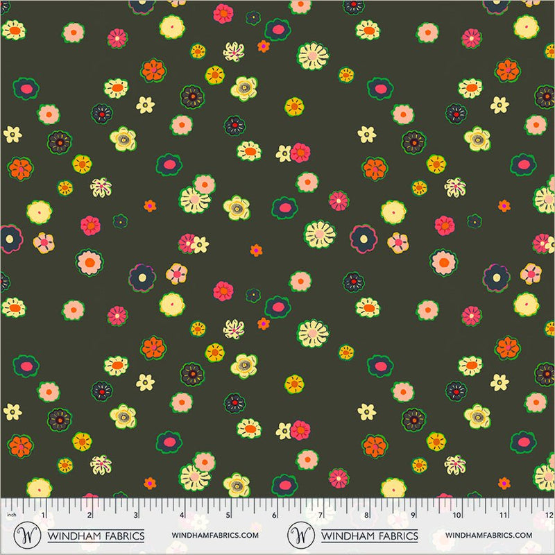 PRE-Order Heather Ross- Boat Race- Beads 55603D-8 Soot- Half Yard- May 2027 - Modern Fabric Shoppe