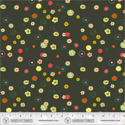 PRE-Order Heather Ross- Boat Race- Beads 55603D-8 Soot- Half Yard- May 2027 - Modern Fabric Shoppe