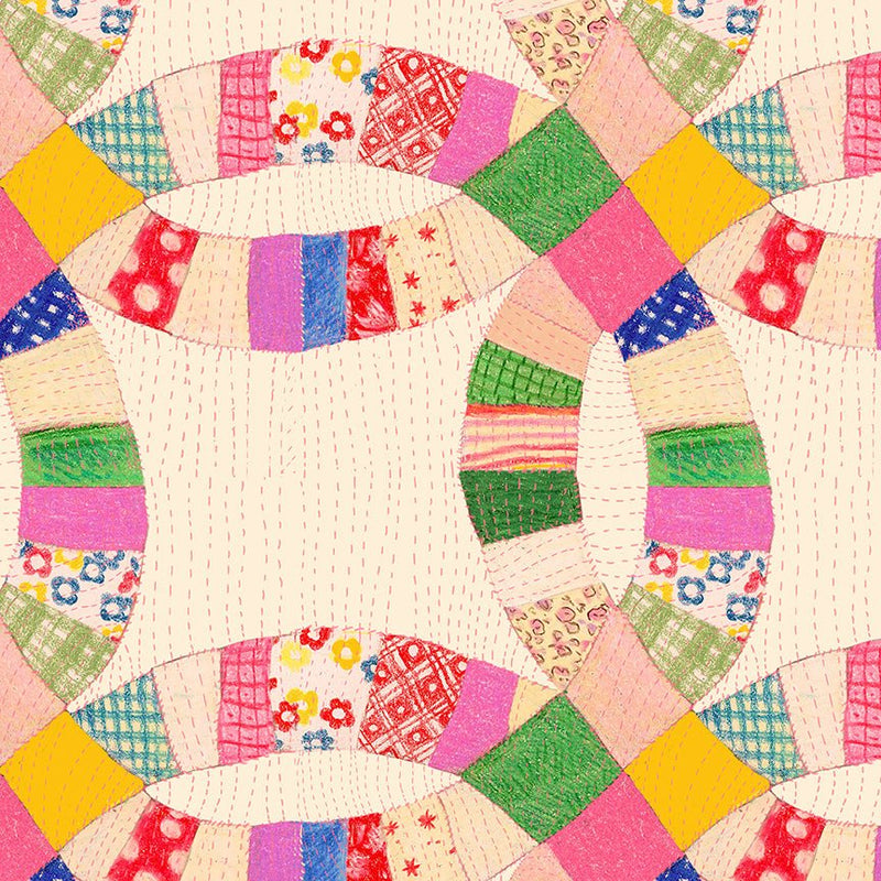 PRE-Order Heather Ross- Boat Race- Cheater 55601D-1 Cream- Half Yard- May 2027 - Modern Fabric Shoppe