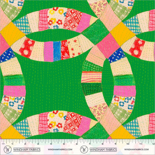 PRE-Order Heather Ross- Boat Race- Cheater 55601D-3 Jade- Half Yard- May 2027 - Modern Fabric Shoppe