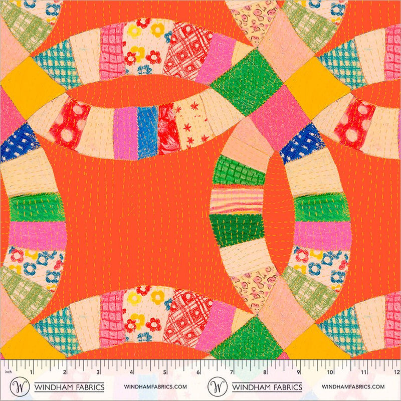 PRE-Order Heather Ross- Boat Race- Cheater 55601D-4 Red- Half Yard- May 2027 - Modern Fabric Shoppe