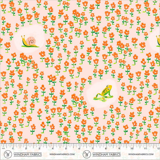 PRE-Order Heather Ross- Boat Race- Critters 55605D-11 Pink- Half Yard- May 2027 - Modern Fabric Shoppe