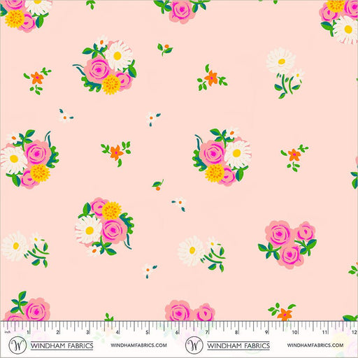 PRE-Order Heather Ross- Boat Race- Denyse Floral 55606D-13 Blush- Half Yard- May 2027 - Modern Fabric Shoppe