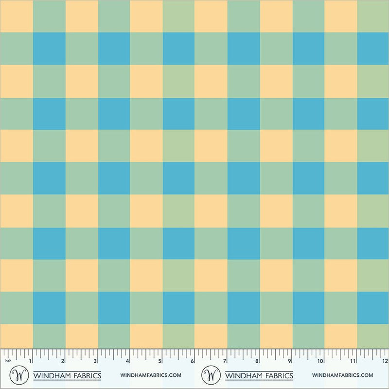PRE-Order Heather Ross- Boat Race- Picnic Big 55607D-17 Sky Blue- Half Yard- May 2027 - Modern Fabric Shoppe