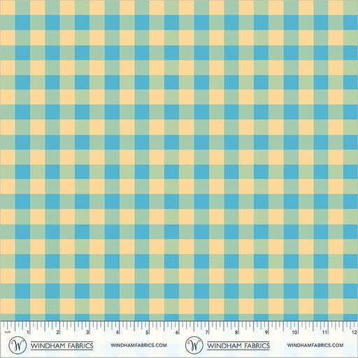 PRE-Order Heather Ross- Boat Race- Picnic Little 55608D-17 Sky Blue- Half Yard- May 2027 - Modern Fabric Shoppe