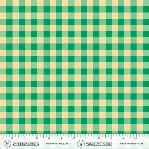 PRE-Order Heather Ross- Boat Race- Picnic Little 55608D-3 Green- Half Yard- May 2027 - Modern Fabric Shoppe