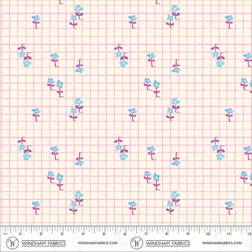 PRE-Order Heather Ross- Boat Race- Trellis 55609D-20 Hot Pink- Half Yard- May 2027 - Modern Fabric Shoppe