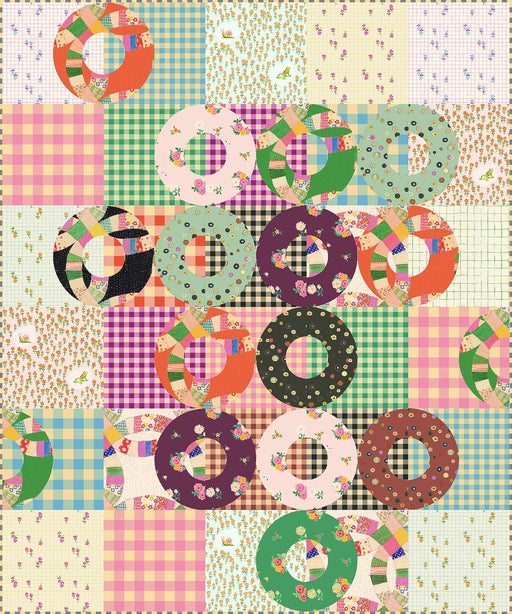 PRE-Order Heather Ross- Dancing Donuts Quilt Kit featuring Heather Ross Boat Race- March 2027 - Modern Fabric Shoppe