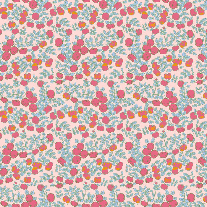 PRE - Order Heather Ross - Favorites - Apples 53849D - 1 Blush - Half Yard - June 2026 - Modern Fabric Shoppe