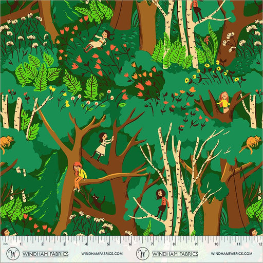 PRE - Order Heather Ross - Favorites - Climbing Tree 40927D - 12 Jade - Half Yard - June 2026 - Modern Fabric Shoppe
