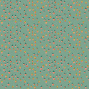 PRE - Order Heather Ross - Favorites - Field Strawberries 50899D - 13 Teal - Half Yard - June 2026 - Modern Fabric Shoppe
