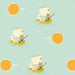 PRE - Order Heather Ross - Favorites - Owl and the Pussycat 51199D - 2 Aqua - Half Yard - June 2026 - Modern Fabric Shoppe