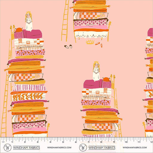 PRE - Order Heather Ross - Favorites - Princess And The Pea 39658D - 5 Pink - Half Yard - June 2026 - Modern Fabric Shoppe