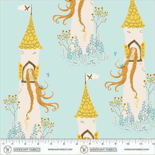 PRE - Order Heather Ross - Favorites - Rapunzel 51197D - 2 Aqua - Half Yard - June 2026 - Modern Fabric Shoppe