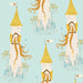 PRE - Order Heather Ross - Favorites - Rapunzel 51197D - 2 Aqua - Half Yard - June 2026 - Modern Fabric Shoppe