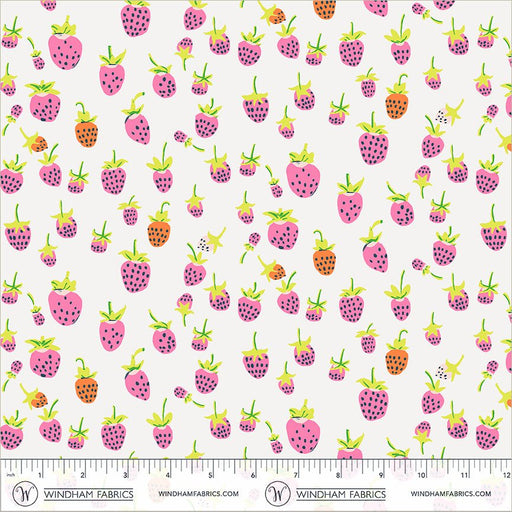 PRE - Order Heather Ross - Favorites - Strawberries 37024D - 14 Blush - Half Yard - June 2026 - Modern Fabric Shoppe