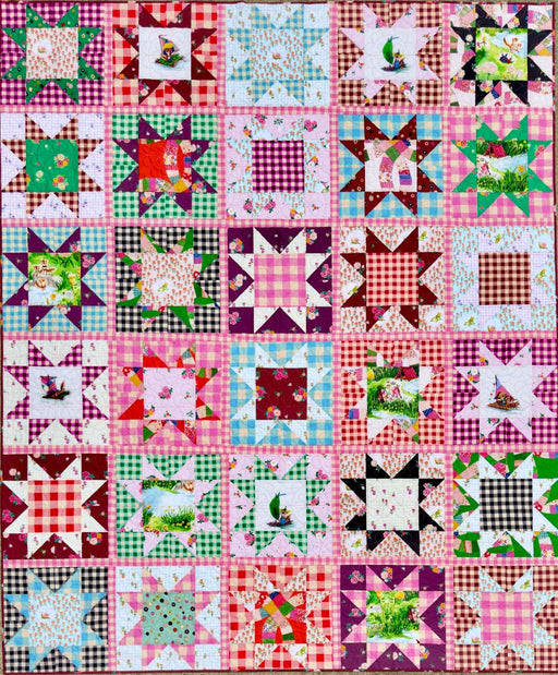 PRE-Order Heather Ross- Star Adventure Quilt Kit featuring Heather Ross Boat Race- March 2027 - Modern Fabric Shoppe