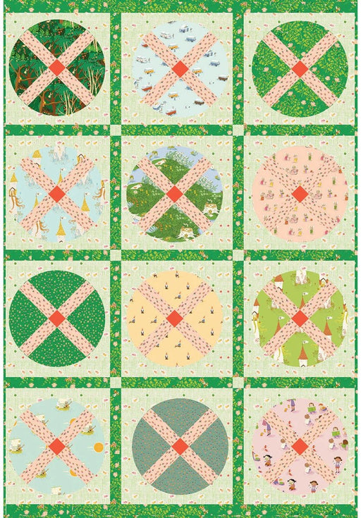 PRE - Order Heather Ross - Wagon Wheel Quilt Kit featuring Heather Ross Favorites - June 2026 - Modern Fabric Shoppe