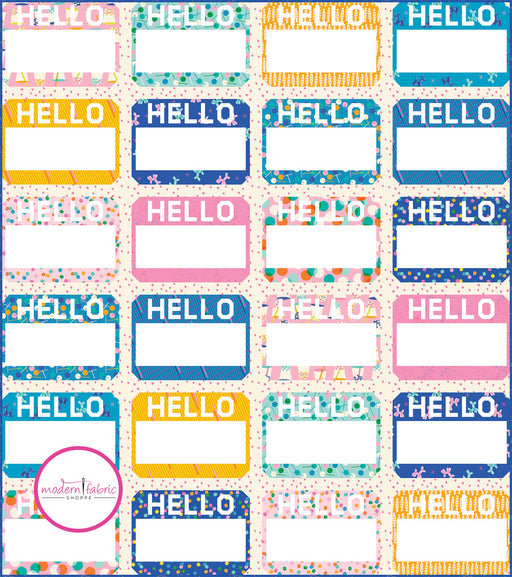 PRE-ORDER Hello Quilt Kit featuring Eye Candy by Ruby Star Society Collaborative- November 2024 - Modern Fabric Shoppe