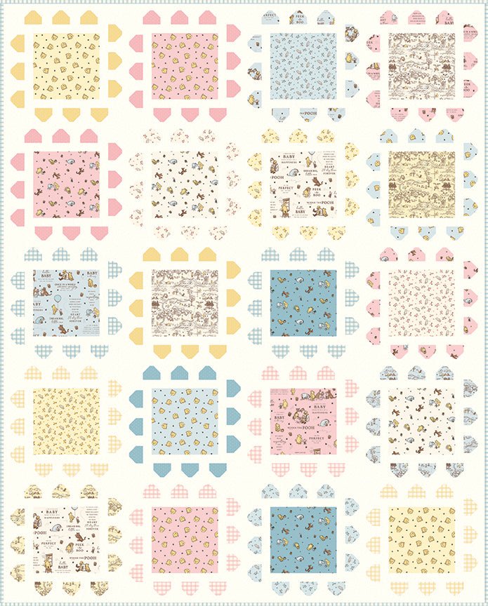 PRE - ORDER Hug Pillow Quilt Kit featuring Winnie the Pooh Baby by Riley Blake - December 2026 - Modern Fabric Shoppe