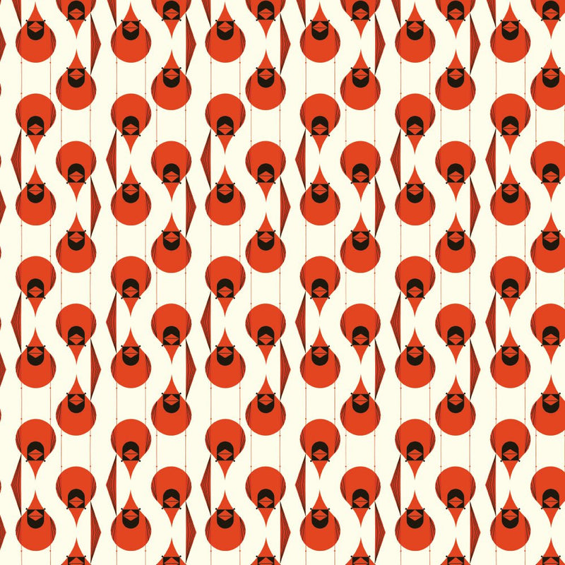PRE - Order Iconic by Charley Harper - Cardinal Stagger CH - 80 Half Yard - October 2024 - Modern Fabric Shoppe