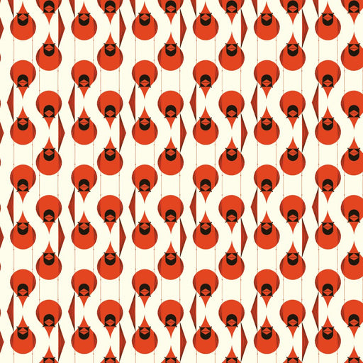 PRE - Order Iconic by Charley Harper - Cardinal Stagger CH - 80 Half Yard - October 2024 - Modern Fabric Shoppe