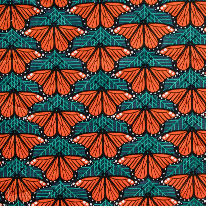 PRE - Order Iconic by Charley Harper - Small Monarch Butterflies CH - 278 Half Yard - October 2024 - Modern Fabric Shoppe