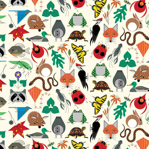 PRE - Order Iconic by Charley Harper - Small Space for all Species CH - 410 Half Yard - October 2024 - Modern Fabric Shoppe