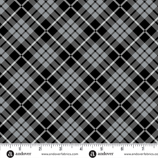 PRE-ORDER Iconic by Libs Elliott- Leather Tartan A-1225-K- Half Yard- November 2024 - Modern Fabric Shoppe