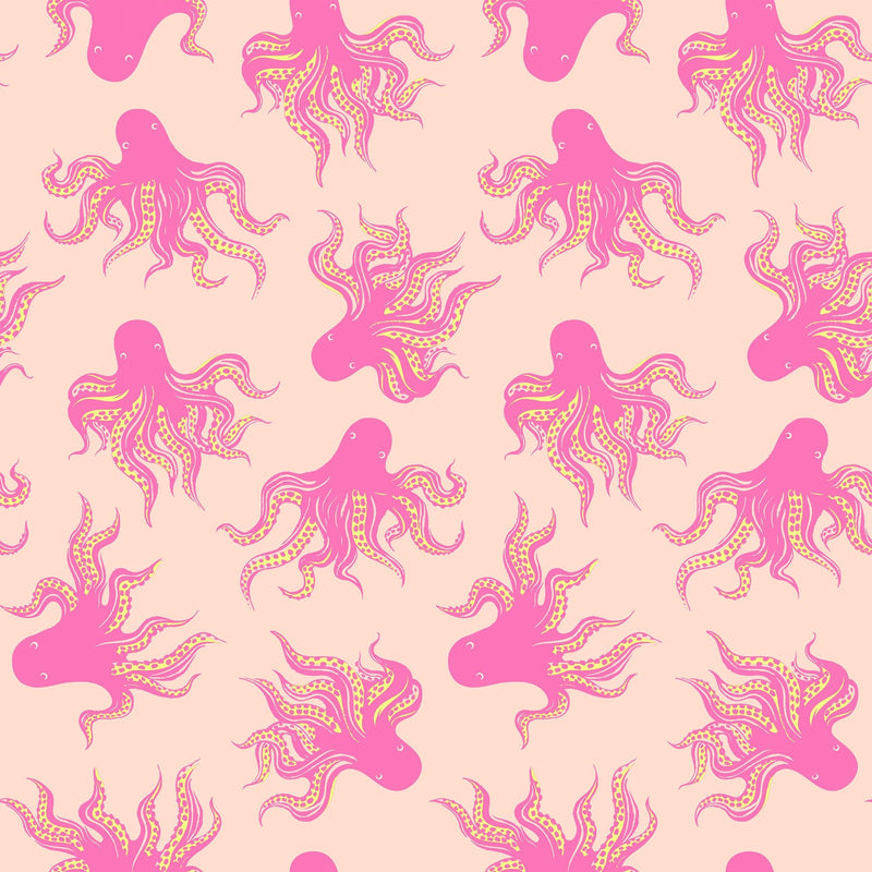 PRE - ORDER Ink Shop by Sarah Watts - Mystery Food RS 2144 12 - Peach Cream - Half Yard - October 2026 - Modern Fabric Shoppe