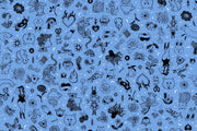 PRE - ORDER Ink Shop by Sarah Watts - Tattoo Flash RS 2145 13 - Lindley Blue - Half Yard - October 2026 - Modern Fabric Shoppe