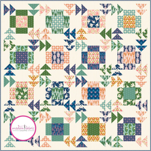 PRE-ORDER Jen Hewitt- Skybound Quilt Kit featuring Endpaper- November 2024 - Modern Fabric Shoppe